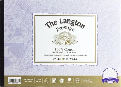 Obrázek produktu pro Daler Rowney The Langton Prestige Watercolour Skicář 12 35,6 x 25,4 cm 300 g