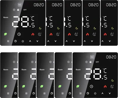 Produktbild von 10X Smart Thermostat 3A Digital Raumthermostat Wasserheizungsgeräte Fußbodenheizung, Touchscreen, programmierbare Temperaturregelung, 2 Modus