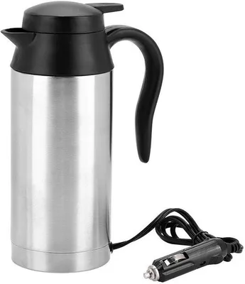 Obrázok produktu pre Elektrický ohrievač vody 24V – Prenosný – 750 ml – Oceľ – 240W – Automatické vypnutie – Ohrievač vody