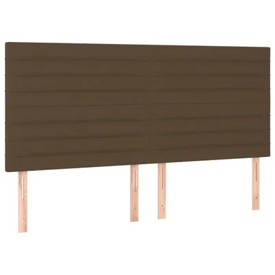 Produktbild von Kopfteil Dunkelbraun 180x5x118/128 cm Stoff