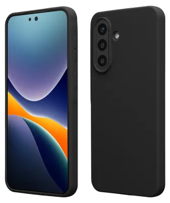 Image de Étui de protection pour smartphone Samsung Galaxy A57 5G, en silicone, compatible avec la recharge sans fil, de couleur noire