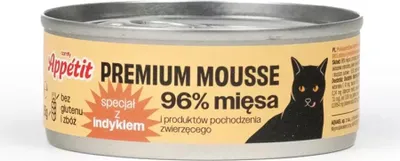 Zdjęcie produktu dla Comfy Appetit Premium Mousse - mokra karma z indykiem dla kota 85g Aquael