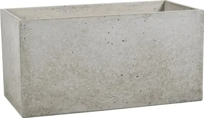 Zdjęcie produktu dla Donica Betonowa Zewnętrzna Na Dwór Z Otworami Zadora BOX XL 90x45x45 szary naturalny