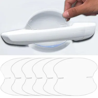 Produktbild von 10er Set Auto Türgriff Schutzfolie Transparent Lackschutzfolie für Griffmulden/Griffschalen
