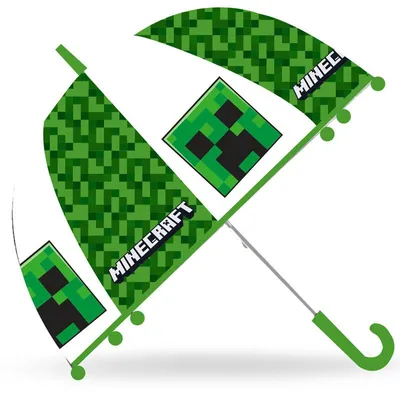 Produktbild von Minecraft Bell-handbuch Regenschirm Grün Kinder Grün One Size