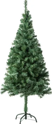 Image de Sapin de Noël artificiel avec support métallique - 150 cm
