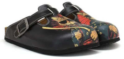 Produktbild von Goby RUGC101 Damen Clogs, einfarbig, Größe 38