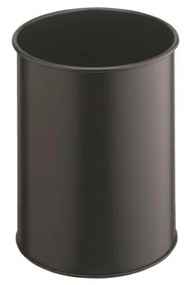Immagine prodotto di Cestino in METALLO DUREVOLE rotondo 15 litri nero