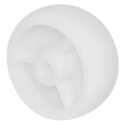 Produktbild von WAGNER Lenkrolle / Bockrolle / Möbelrolle Ersatzrad - Ø 50 mm, weiß, Tragkraft 50 kg - 03625001