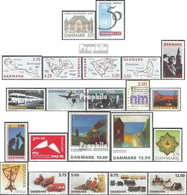 Produktbild von Briefmarken Dänemark 1995 Mi 1094-1115 (kompl.Ausg.) Jahrgang 1995 komplett postfrisch Kathedralschule