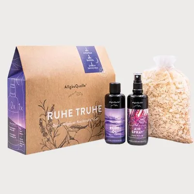 Produktbild von Bio Badeöl- und AirSpray-Set Badezusatz und Duftspray 2 x 100ml mit Lavendel und Japan Zeder, Zirbelkiefer und Eukalyputs