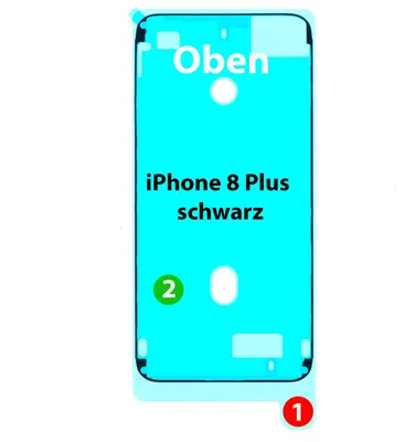 Produktbild von Apple iPhone 8 Plus Kleber Display, schwarz