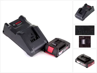 Zdjęcie produktu dla Zestaw startowy Bosch 18V z 1x akumulatorem GBA 2.0Ah + ładowarką GAL 18V-40