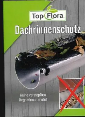 Produktbild von Dachrinnenschutz Matte 6m inkl Klammern Gitter Abdeckung Laubschutz Dachrinne Schutz Laubfang Laubstop