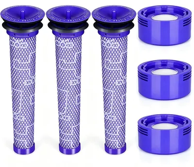 Staubsauger-Filter-Set, 3 HEPA + 3 Vorfilter für V7 V8