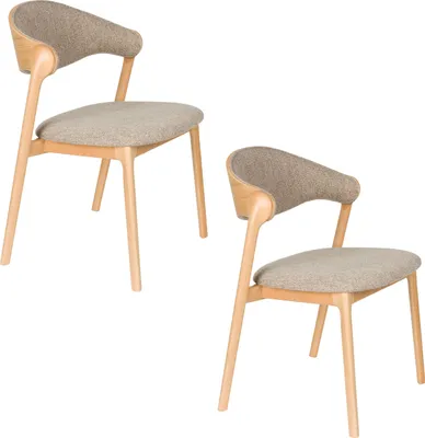 Produktbild von Dutchbone Babington Esszimmerstuhl Naturel - 2 er Set