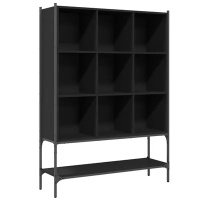 Obrázek produktu pro vidaXL Regál na knihy černý 102x30x141,5 cm Materiál na bázi dřeva