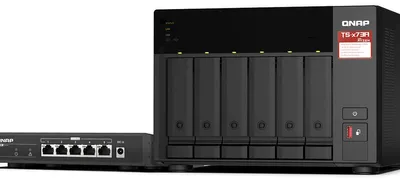 Zdjęcie produktu dla QNAP TS-673A-SW5T, NAS, Tower, Ryzen Embedded, V1500B, 8 GB, DDR4