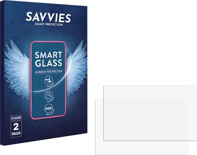 Produktbild von 2x Savvies Schutzglas Folie für pexar 11" Digitaler Bilderrahmen 9H Panzer Schutzfolie Glas Displayschutz klar transparent