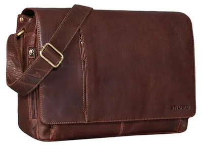 Zdjęcie produktu dla STILORD Torba skórzana męska vintage na laptopa 15,6"
