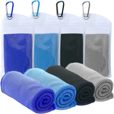 Produktbild von 4er Pack Cooling Towel Mikrofaser Handtuch Sport Yoga