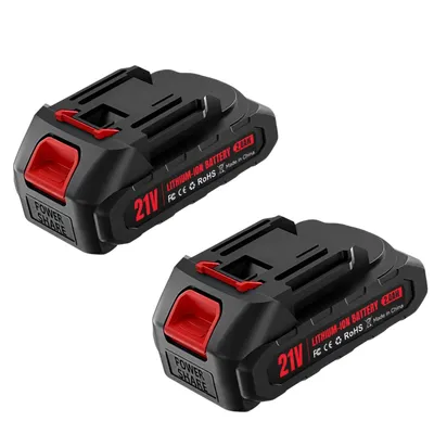 Produktbild von 2PCS Akku für Elektrowerkzeuge, 21V 2000mah Li-Ion Akkus, Werkzeugakkus für Akku-Kettensäge, Rasentrimmer, Hochdruckreiniger, alle Axvcuxio Werkzeug