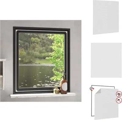 Produktbild von vidaXL Magnet-Insektenschutz für Fenster Weiß 120x140 cm -  Fliegengitter