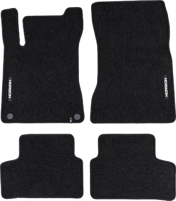 Image de Tapis de Sol de Voiture pour Mercedes-Benz GLA H247 2019-2025 Velours Noir 4Pcs