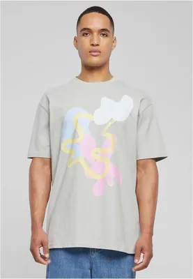Produktbild von Mister Tee Urban Classics Abstract Oversize Kurzarm-t-shirt Grau XL Mann Grau XL