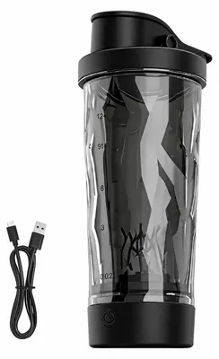 Produktbild von Elektrischer Protein Shaker 600ml 7500 U/min USB Type-C wiederaufladbar auslaufsicher Fitness Mixer Smoothie Becher tragbar
