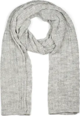 Produktbild von styleBREAKER Uni einfarbiger Strick Schal mit strukturiertem Flecht Muster, Uni Winter Strickschal 01018161