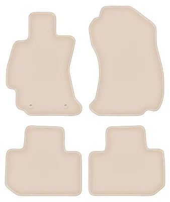 Produktbild von DURBAN Beige Velours-Fußmatten-Set für Subaru Forester V SUV (2016-)