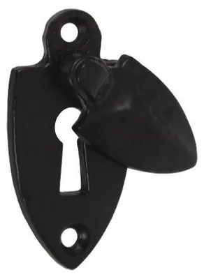 Produktbild von FF04 Schlüsselschild 30x64 mm schwarz für Türbeschläge