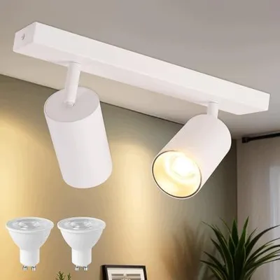 Zdjęcie produktu dla Lampa sufitowa LED obracana 350 aluminiowa 2X GU10
