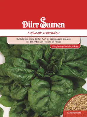 Produktbild von Dürr-Samen - Spinat Matador Vorteilspackung - Saatgut - 0596