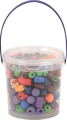 Produktbild von Glorex Holzperlen Formenmix 250 g, bunt