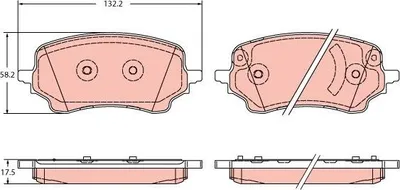 Produktbild von TRW Bremsbeläge Satz Vorne für FORD Puma SUV GDB2346