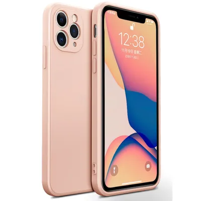 Obrázek produktu pro iPhone 11 Pro Max Pouzdro, Tekuté Silikonové Gumové Pouzdro, Nárazuvzdorné a Odolné proti Poškrábání pro iPhone 11 Pro Max Růžový