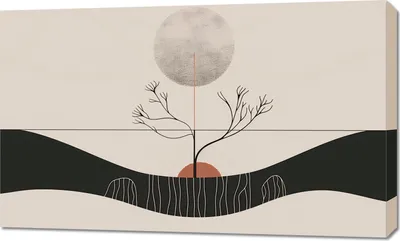 Produktbild von Bild 100x60cm Wintermond