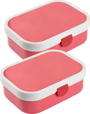 Produktbild von Mepal CAMPUS Brotdose mit Gabel pink 2er Set