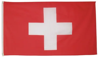 Produktbild von MFH Fahne Schweiz Polyester Gr. 90 x 150 cm Flagge Verstärkungsband + Metallösen
