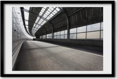 Produktbild von Bild 60x40 MDF-Rahmen, Wandkunst Der Straßentunnel