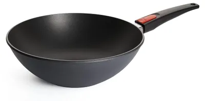 Induktions-Wok 30 cm, abnehmbarer Griff, Diamantbeschichtung