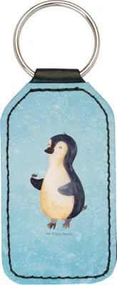 Produktbild von Mr. & Mrs. Panda Schlüsselanhänger Pinguin Marienkäfer - Eisblau - Geschenk, anhänger für schlüssel, Glück, Wunder, Taschenanhänger, Mit Spruch, Kleine, Aufmerksam, Liebe