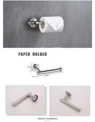 Immagine prodotto di Set di accessori da bagno in acciaio inossidabile spazzolato