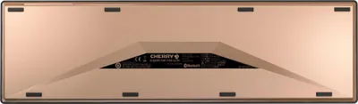 Produktbild von CHERRY Desktop DW 9100 SLIM [FR] WL AES black/copper BT Lithium Akku - wochenlange Nutzung ohne Aufladung