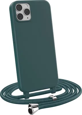 Produktbild von Handykette für Apple iPhone 11 Pro Max - Handyhülle mit Schnur Cover in Dunkelgrün