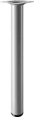 Produktbild von Hettich Tischbein 3,0 x 30 cm Stahl Aluminium-Optik - 1 Stück