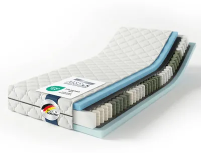 Produktbild von MSS e.K. MEDIC Spring - 2-in-1 Wendematratze - 100 x 200 cm | Härtegrad H4 & H5 | Taschenfederkernmatratze