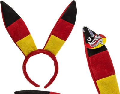 Produktbild von Out of the Blue Plüsch-Haarreifen Bunny, Deutschlandflagge EM WM Fußball Fanartikel